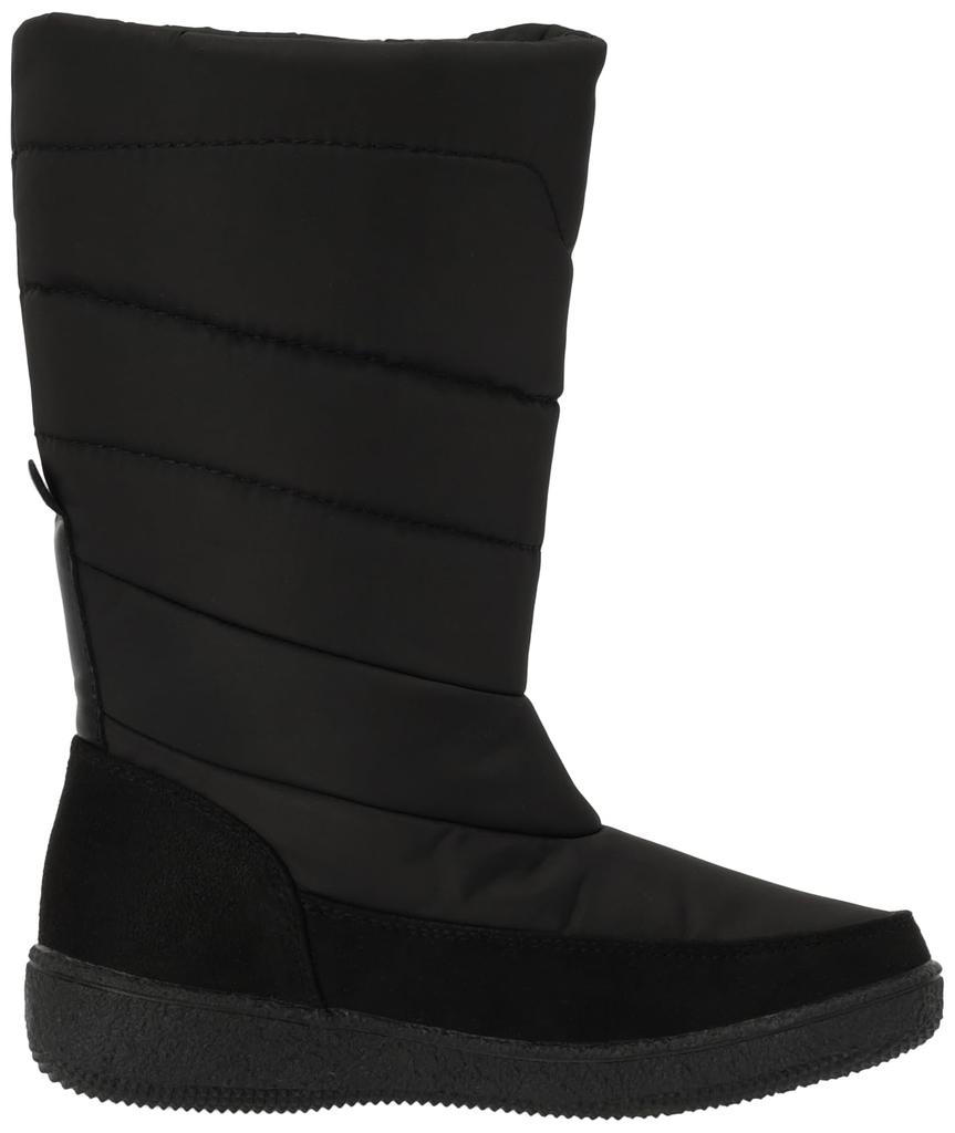 Northdate KH32910 Waterproof Nylon Snow Boots with Inner Dark Gray Suede Boa,