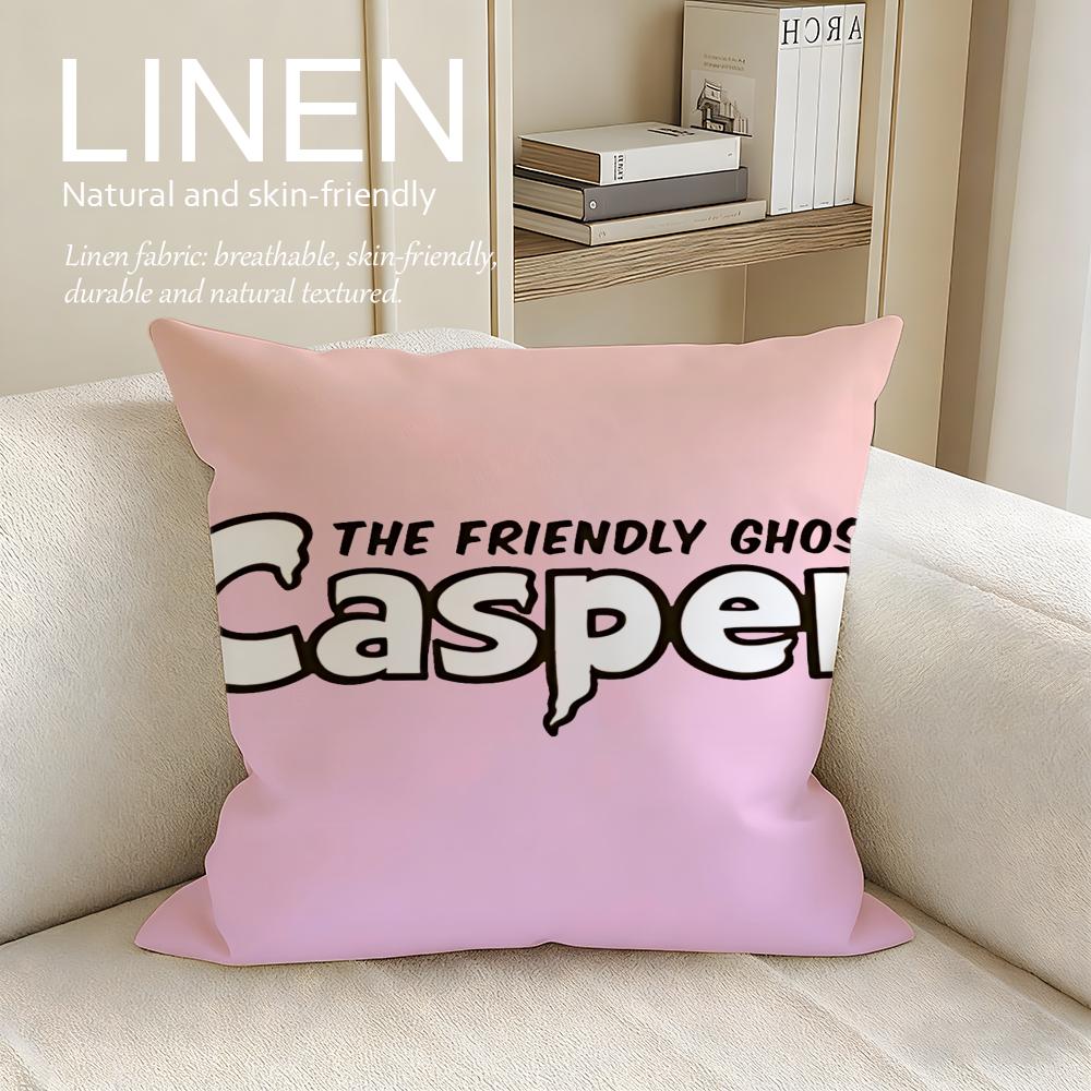 

Cute Casper Cushion Cover Pillowcase Set Pcs x x Breathable Washable Sofa Cushion Cover 30X30cm