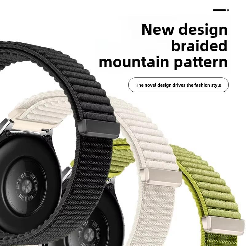 18mm 20mm 22mm Nylon Loop Strap For Xiaomi Watch 5 S4-3-2 Sports Bracelet For Oneplus Watch Lite-3-2/OPPO Watch S-X2-X Accessory