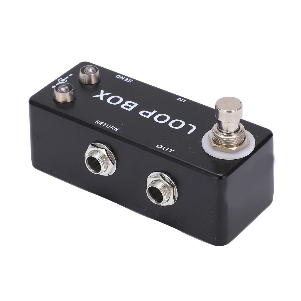 Guitar Loop Effect Metal Black Mini Pedal True Bypass Channel Selection for Electric Bass