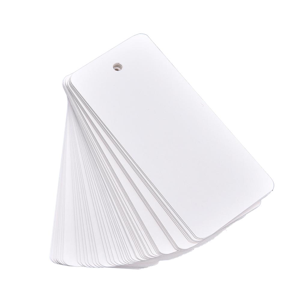 50pcs Handmade Tag Kraft Price Tags For Clothing Hang DIY Gift Christmas Wedding Party Decor Supplies Rectangle Paper Label