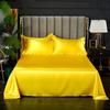 Fashionable Rayon Bed Sheets, Solid Color Single Double Bed And A Comfortable And Cool Mattress Cover 240x270cm /200x230cm.