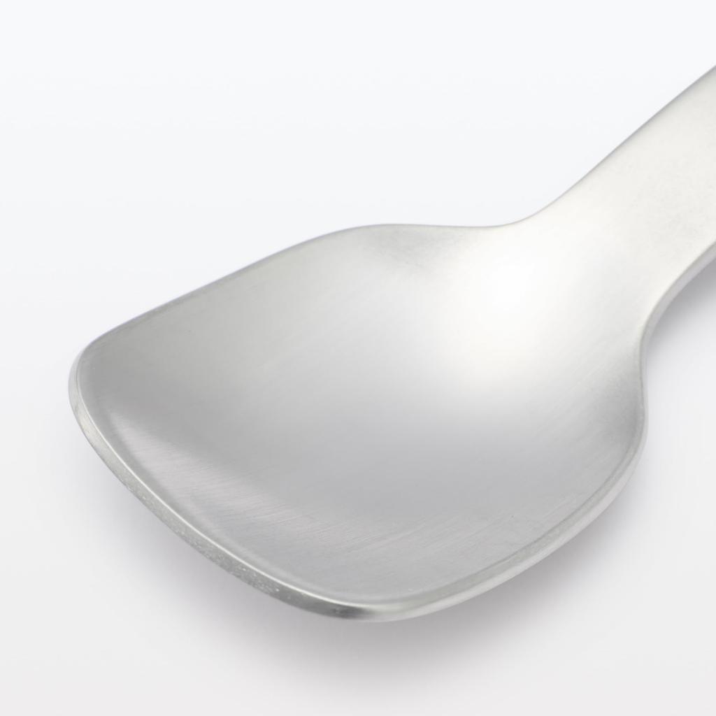 MUJI Stainless Steel Ice Cream MDD01A3S Spoon, Silver,