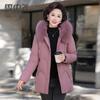 Women's Fox Fur Collar Mid-length Down Jacket