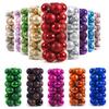 24PCS Christmas Ball Xmas Tree Glitter Balls Hanging Baubles Decor 8CM