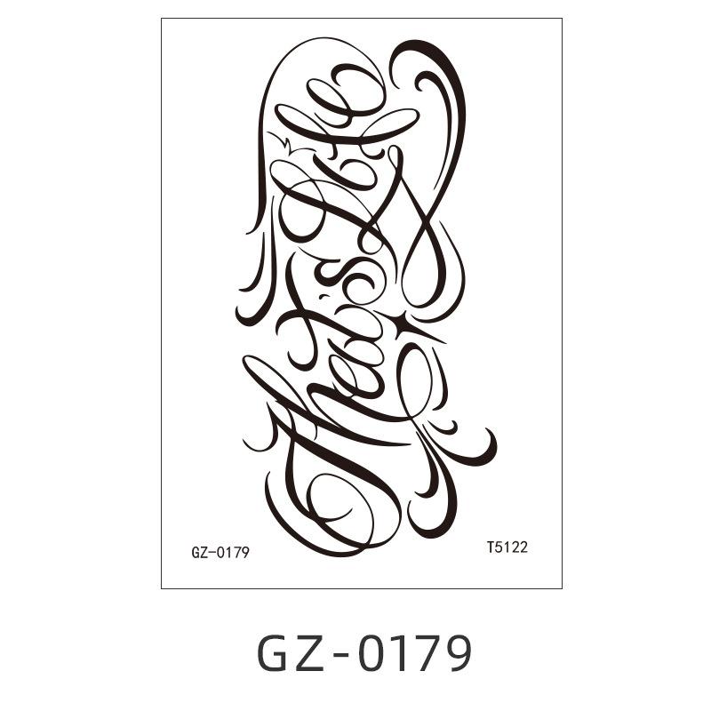 Herbal Juice Tattoo Sticker Waterproof Temporary Simulation Tattoo Flower Arm Tattoo Sticker