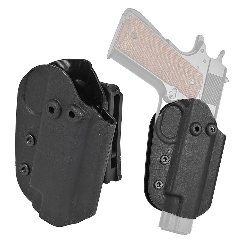 

Ryohin Buhin Tokyo Marui Carbon8 M1911/M45 Series KYDEX Holster & TEK-LOK Belt Loop Set, Kydex Government, Black