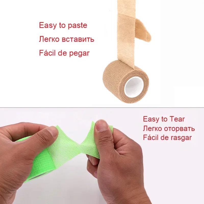 18 Colors Athletic Wrap Tape Self Adhesive Elastic Bandage Sports Protector for Knee Ankle Shoulder