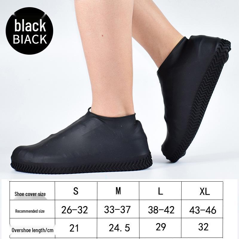 Silicone Waterproof Non-slip Rain Shoe Covers for Adults & Kids