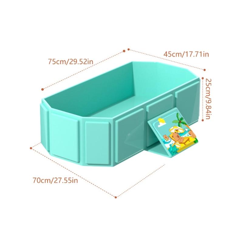 Erweiterbare Babybadewanne von Geburt bis 8 Jahre Faltbares Design Badewanne Reisefreundlich für kleinen Raum