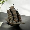 Minimalist Creative Sailboat Statue Desk Decoration Feng Shui Ornaments Sailboat Model Resin Sculpture Room Aesthetic Decor