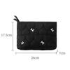 Quilted Floral Cosmetic Bag Women Men Portable Zippered Makeup Organizer In Candy Colors