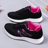 Fashion Running Shoes Women Sport Shoes Outdoor Lace-up Platform Sneakers Air Mesh Breathable Walking Jogging Gym Trainers