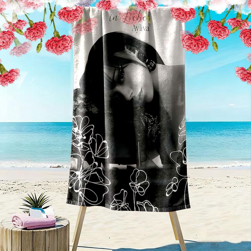 AYLIVA poster Beach Towel, Large Soft Quick Dry Towel for Beach Camping Swimming