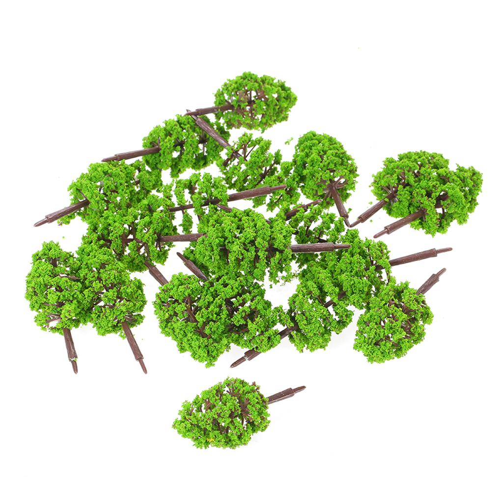 20 Pcs 70mm Scale Arctural  Model Trees Railroad Layout Garden Landscape Scenery  atures Tree Building Kits Toy for Kids   2