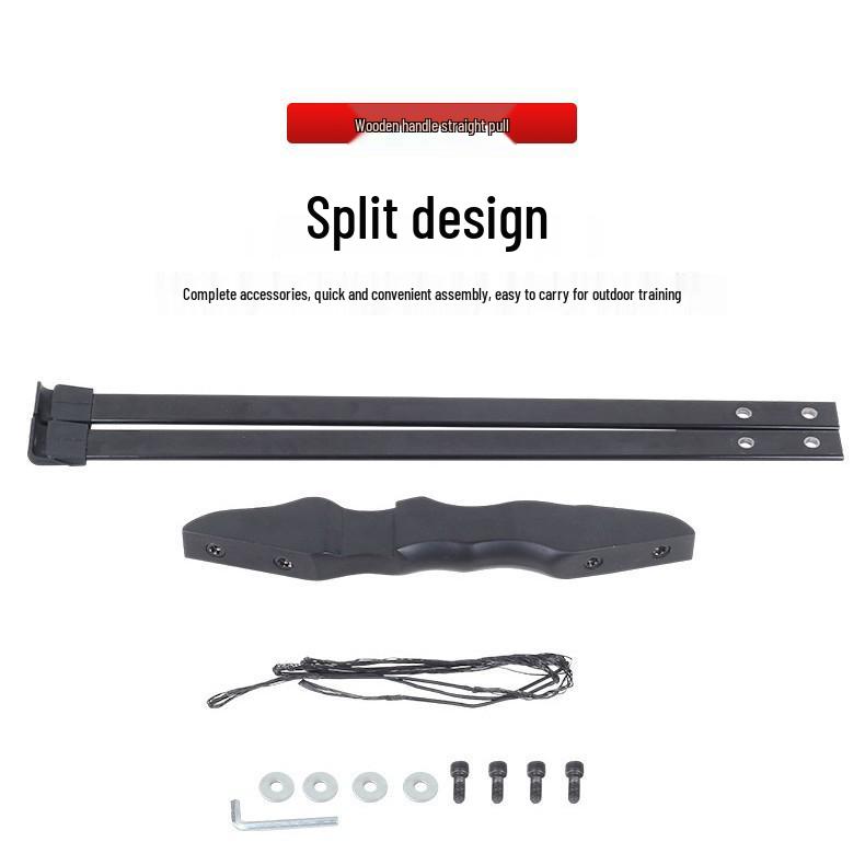 M3 Take-Down Bogen Set mit Holzgriff, Tarn-Armschutz und Fingerschutz