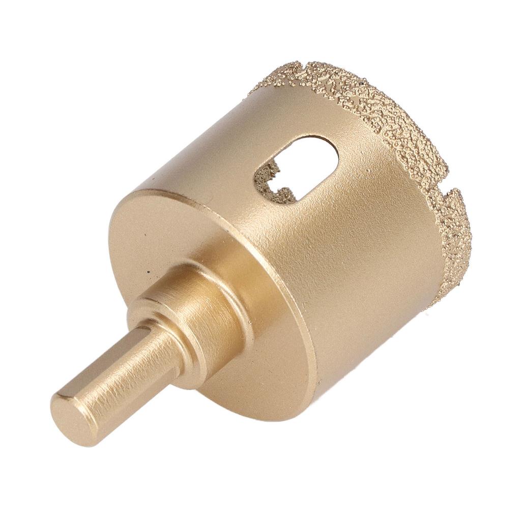 Hole Saw Carbon Steel Tile Holes Opener Drill Bit for Porcelain Glass Triangular Shank