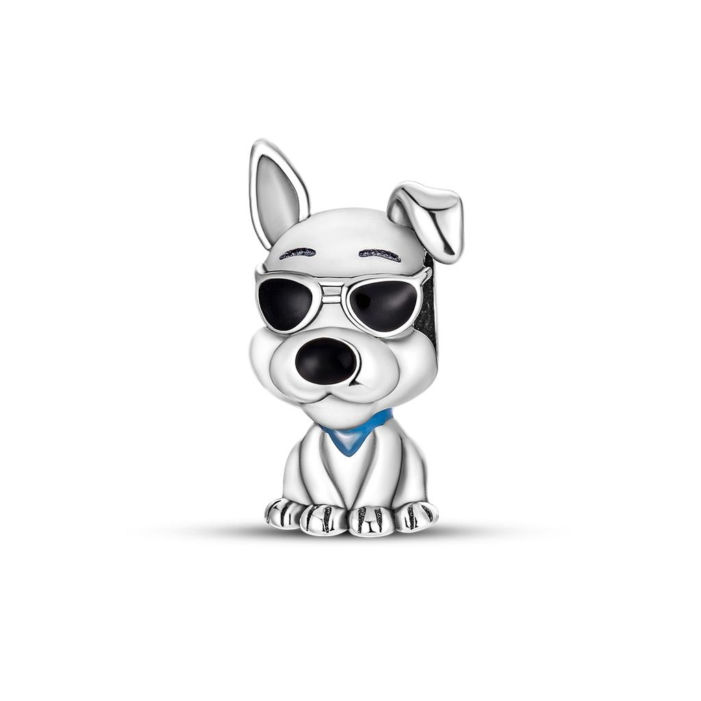 Breloques Animaux Chat Chien Mignon Perles S'adaptent Bracelets Originaux Pour Femme Pendentifs en Cuivre Bijoux Bricolage