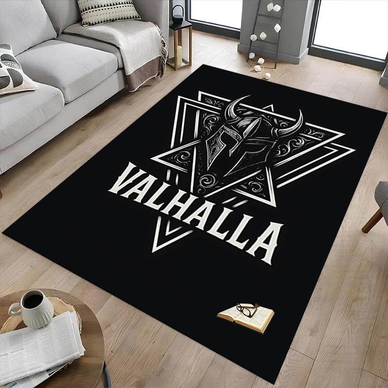 1pc Valhalla Viking Carpet, Office Rug Outdoor Mat Home Decor Area Carpet Festival