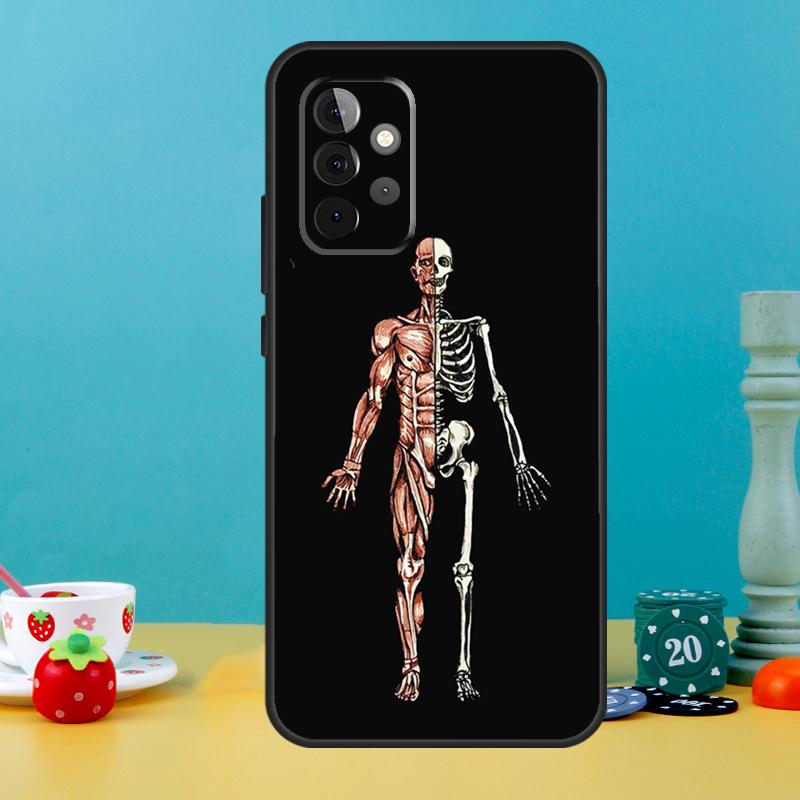 Skeleton Art Case For Samsung Galaxy A25 A54 A34 A14 A52 A32 A12 A13 A33 A53 A15 A16 A36 A56 A26 A05 A35 A55