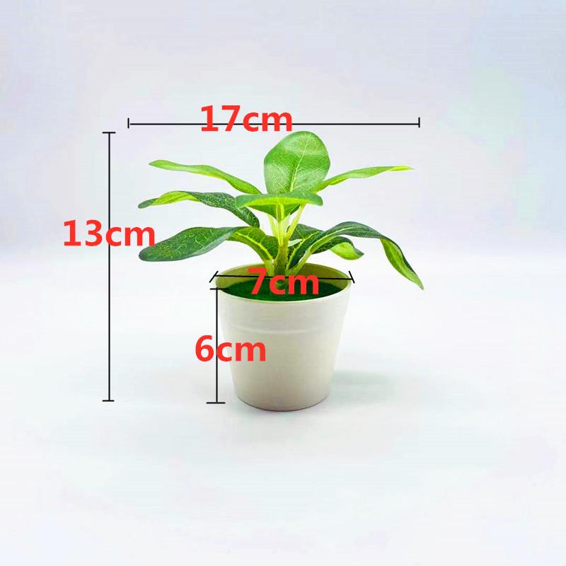 Home Simulation Green Small Potted Plants Desktop Decoration Fake Potted Landscaping Artificial Flowers Creative Ornaments