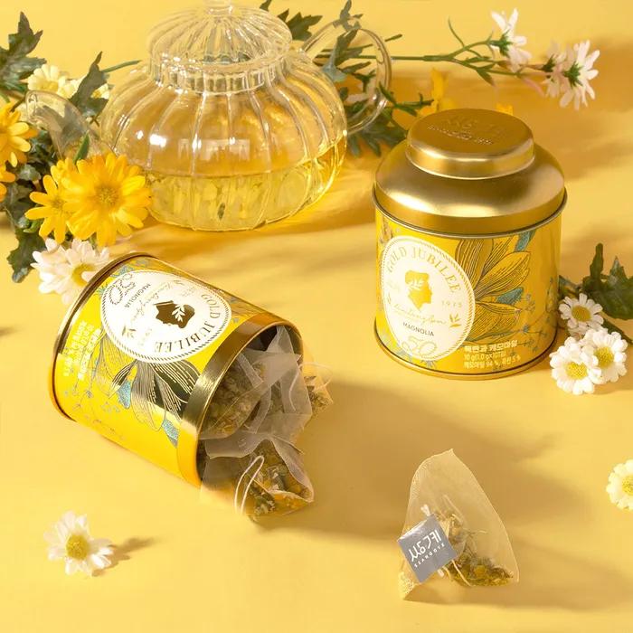 

Золотой Юбилей Магнолия и Ромашка 10 чайных пакетиков