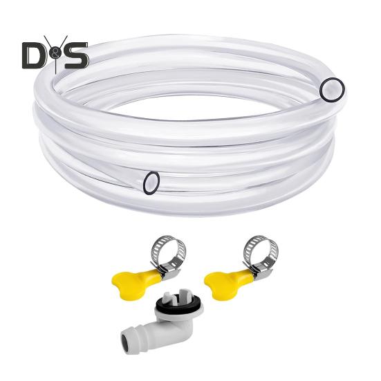 

Комплект сливных труб для кондиционирования воздуха, герметичный, без перегибов, простая установка, широкое применение, универсальный набор аксессуаров для сливных шлангов переменного тока белый