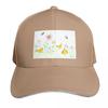 Chickens illustration happiness bees by Pascale Breton Baseball Cap Big Size Hat birthday Snapback Cap Unisex Luxury Brand Womens