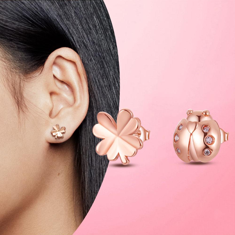 Earrings Silver 925 Earrings Geometric Stud Earrings for Women Wedding Party Korean Style Earings S925 Fine Jewelry  Trend