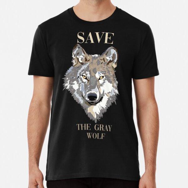 Save The Gray Wolf,wolves T-Shirt S-5XL Best T-Shirt