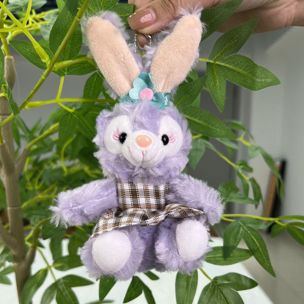 Cute Rabbit Plush Pendant Doll Stuffed Animal Keychain Claw Machine Toy Premium Gift Decoration