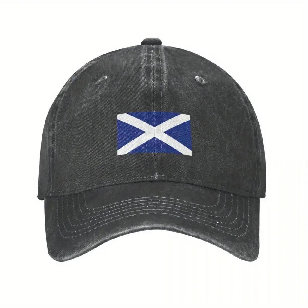 Scotland Flag Scottish St Andrews Cross Baseball Cap Cotton Adjustable Casual Outdoor Sports Adult Cap