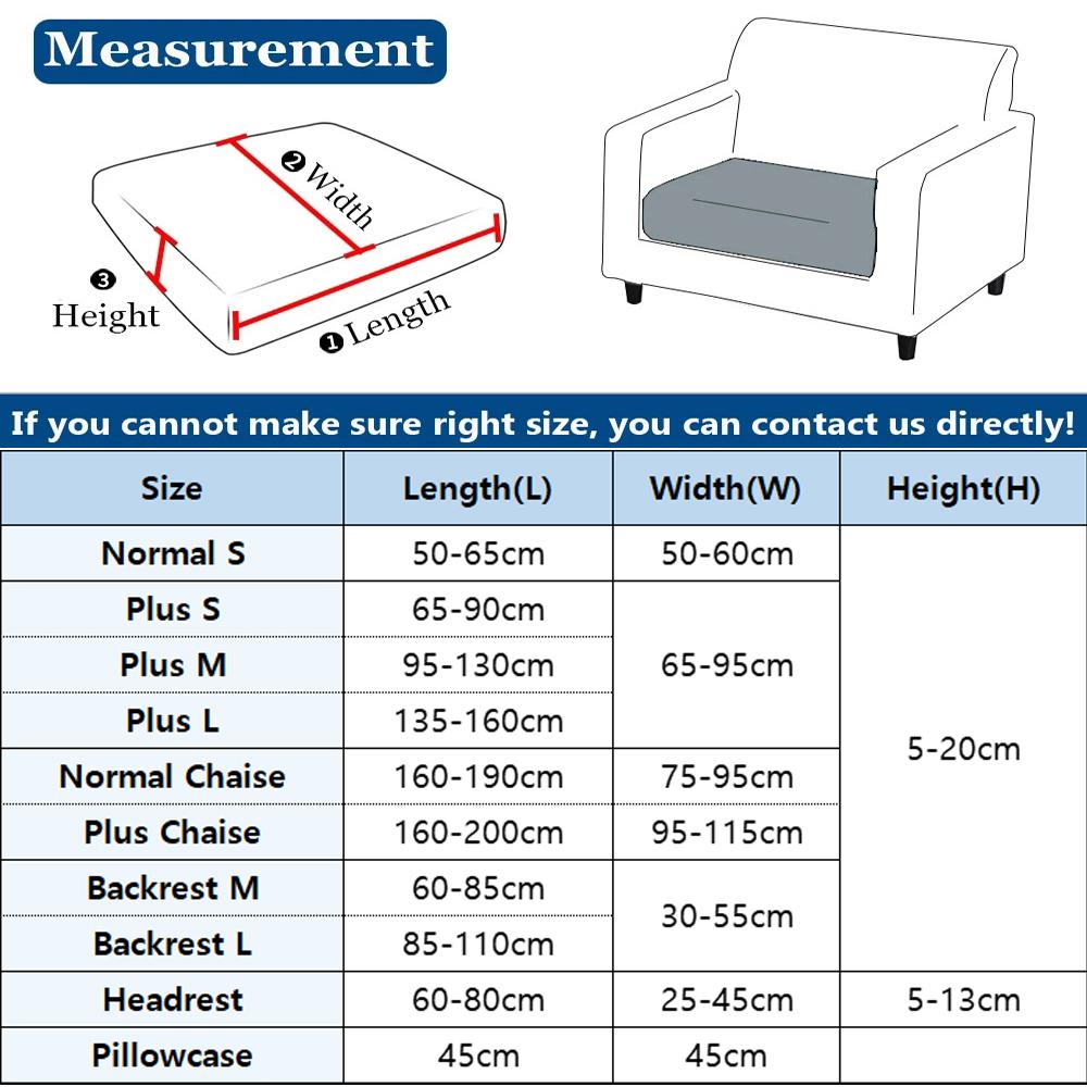 New Thicken Jacquard Sofa Seat Cushion Covers Solid Colors Striped Sofa Covers For Living Room Sectional Couch Covers Removable