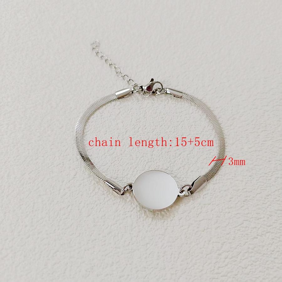 10 fashionable stainless steel circular blanket labels, couple friendship mirror pendants, adjustable bracelets, jewelry gifts