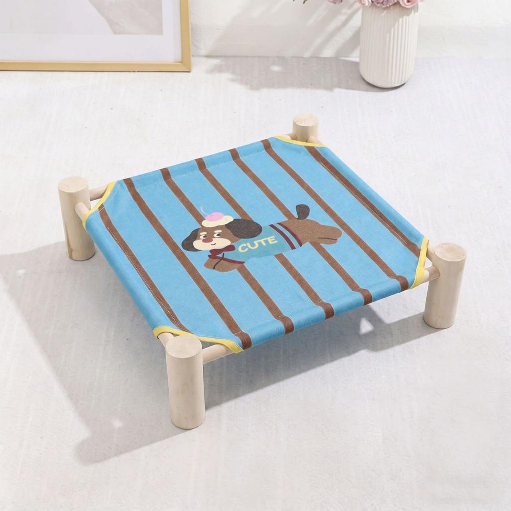 Removable and Washable Pet Camp Bed Kennel Small Dog Bed Universal in All Seasons Hanging Off The Ground Moisture-proof Cat Bed