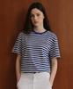 Seutyudioaenpaleukeu Striped Short Sleeve T-Shirt_Royal Blue