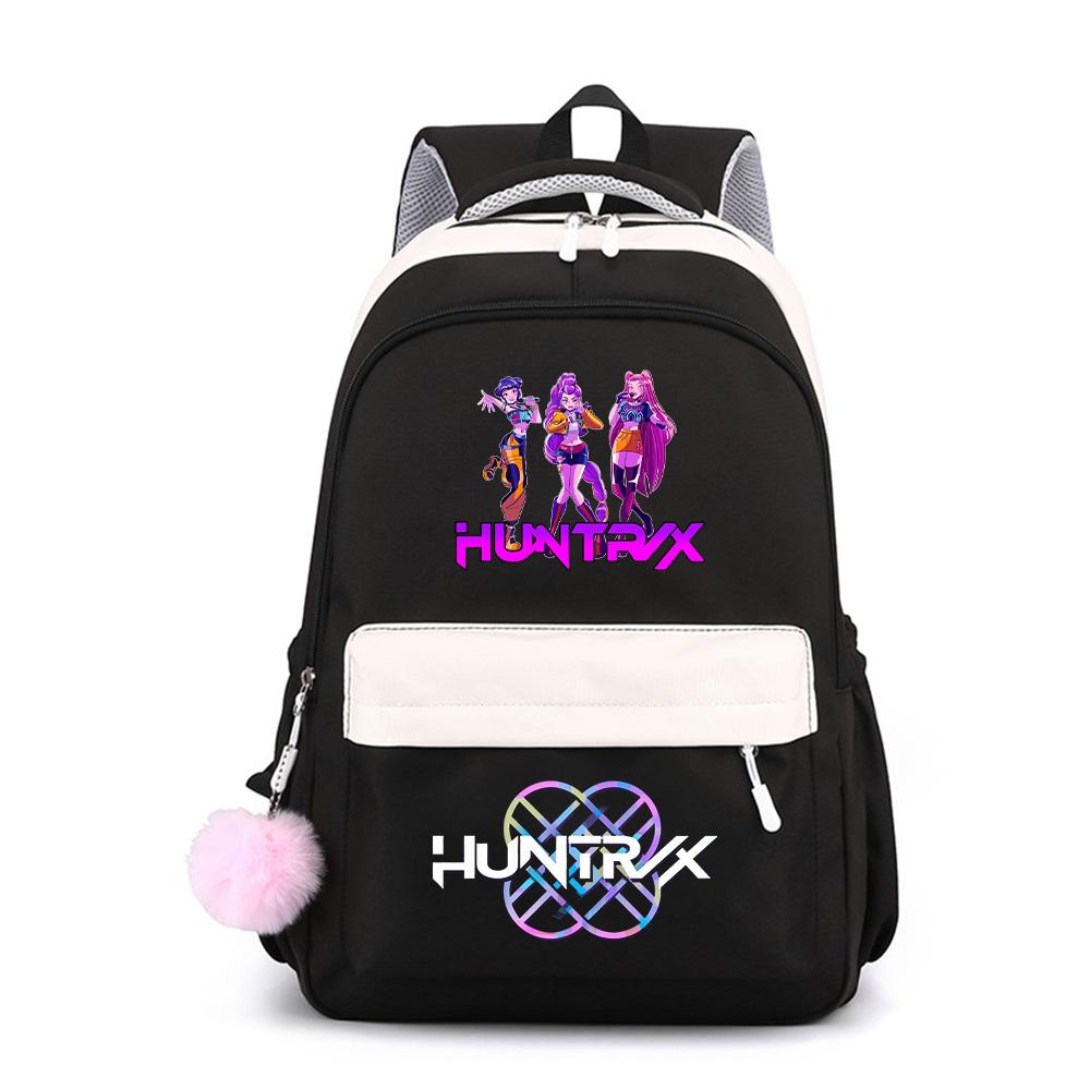 Anime Cartoon K-Pop Demon Hunters Printed Large Capacity Waterproof Backpack for Teenger Student Girl Boy Schoolbag Bookbag Gift Travel Bag
