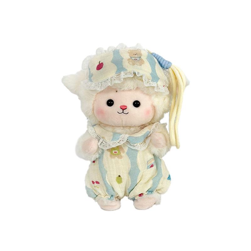 Cute Sleeping Lamb Plush Toy Soothing Doll for Kids Sleep Mini Sheep Stuffed Animal