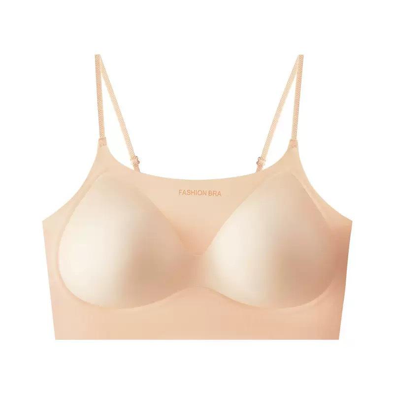 Jelly Soft Support Seamless Strapless Women’s Push-Up Bandeau Bra: Lightweight, Breathable, Anti-Sagging Medium (80-100 lbs)