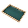 Elegant Bamboo Wooden Jewelry Display Tray Rectangle Korean Style Jewelry Display Shelf Jewelry Storage Box Display Props