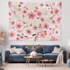 Pink Sakura Tapestry Romantic Bedroom Decor Fabric Floral Wall Hanging