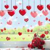 M-Heart Shaped Wall Window Stickers Valentine's Day Festive Party Wedding Atmosphere Decorations For Home Party Shop Restaurant