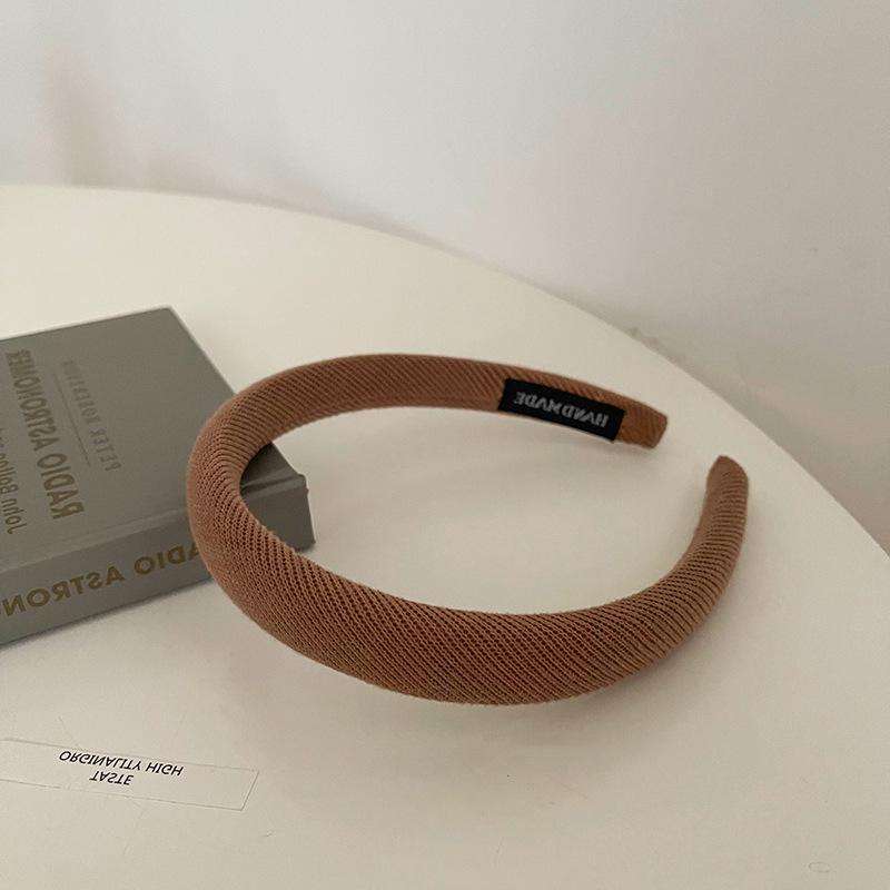 2022 Retro Fabric Sponge Headband: Colorful Japanese & Korean Style for Autumn/Winter