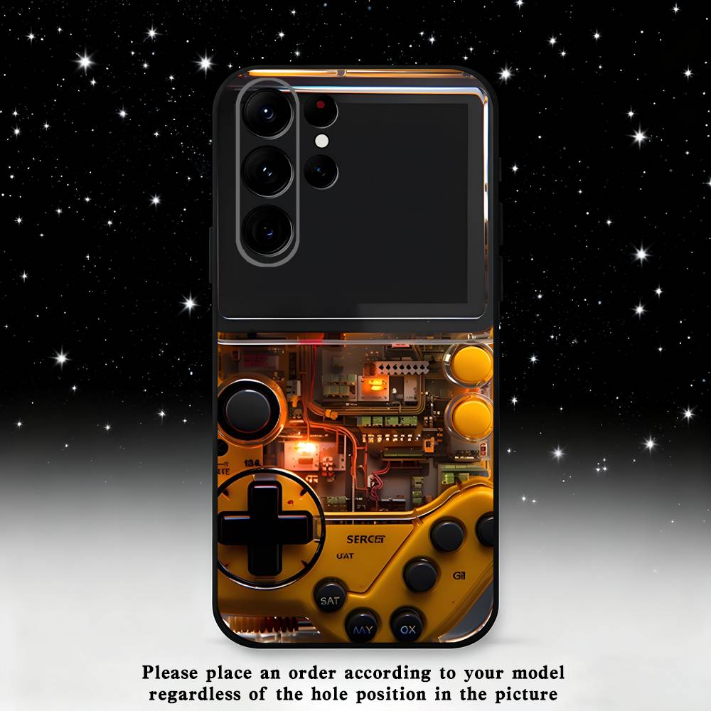 Spielkonsolen Handyhülle Für Samsung S25,S24 Ultra,S20,S30 plus,S22 plus,S23,S30 Ultra 5G Silikon Schwarze Hülle