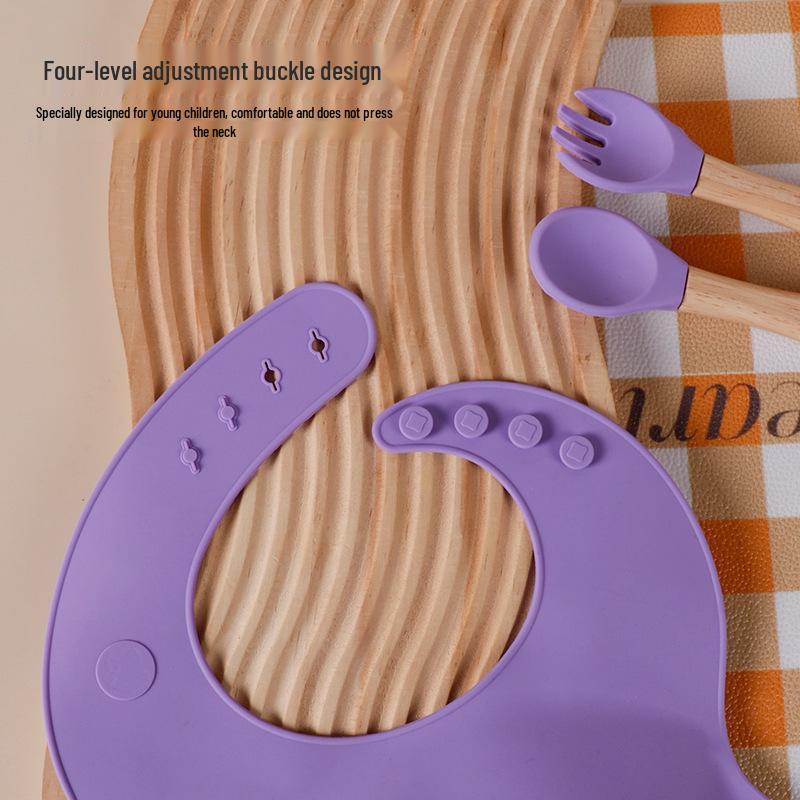 Silicone Suction Cup Bowl & Spoon Set for Babies - Children's Tableware