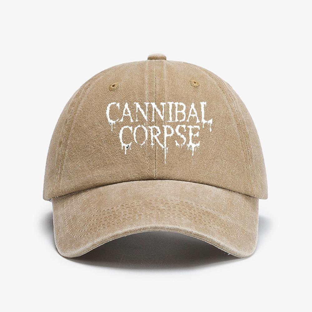 Cannibal Corpse Butchered at Birth Punk Rock Baseball Cap Adjustable Solid Color Heavy Metal Band Distressed Hat