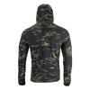 Sudadera con capucha de forro polar camuflada táctica para hombre Viper