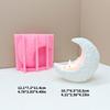 Moon Silicone Candle Stand Molds Epoxy Resin Silicone Molds for Making Tealight Holder Candle Stand Home Decoration