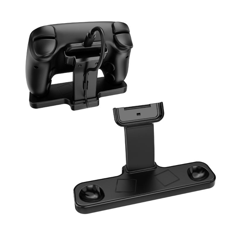 Steam Controller Stand for Desk Display, Black ABS Controller Holder for Storage and Display on a Gaming Desk for Daily Desk Use Area