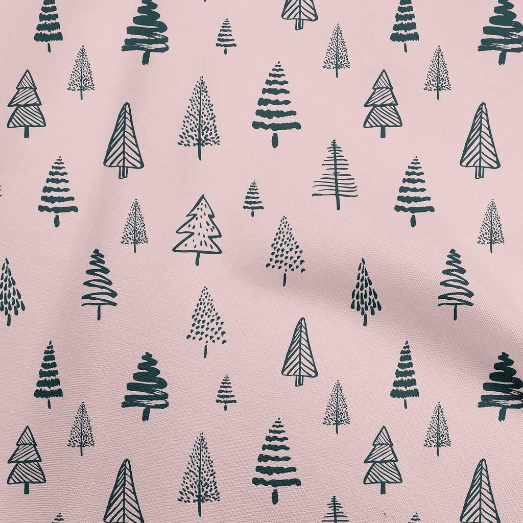 oneOone Cotton Flex Aquamaringrüner Stoff, Baum-Nähstoff, Meterware, bedruckt, DIY-Kleidung, Nähzubehör, 101,6 cm